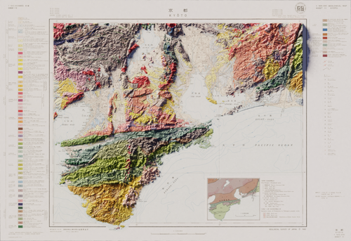 Geologic Map of Japan in Blender